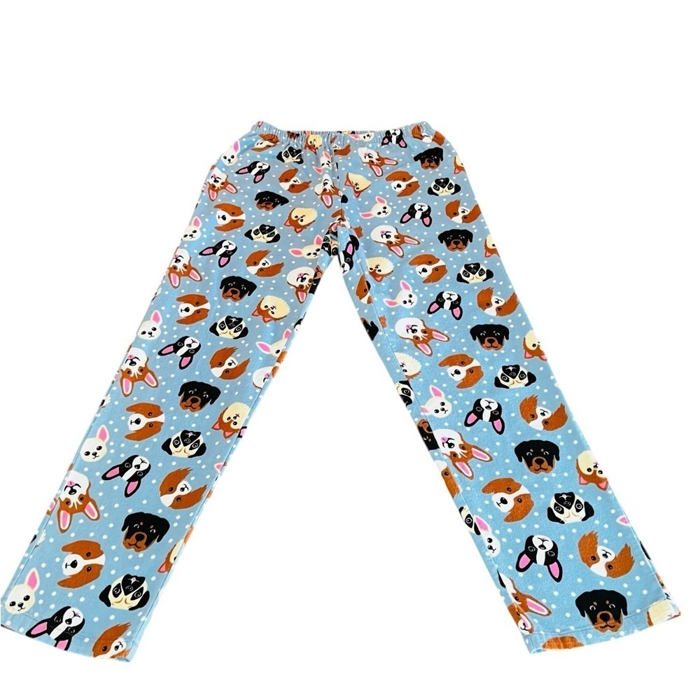 Pajama Mania Women's Dog Print Pajama Set - Blue and Brown Size Small - Picture 6 of 14